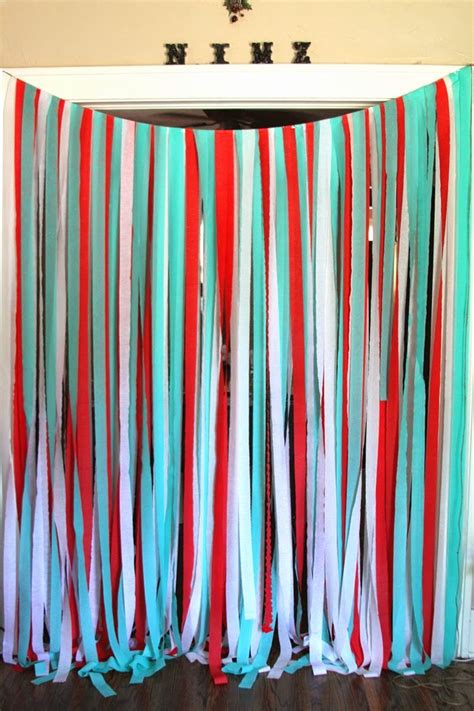 Diy Party Streamer Wall By Marilyn Brewed Together Streamer Wall Party Streamers Diy