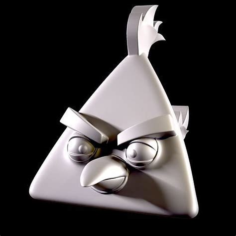 Chuck Angry Bird 3d Model 3d Printable Cgtrader