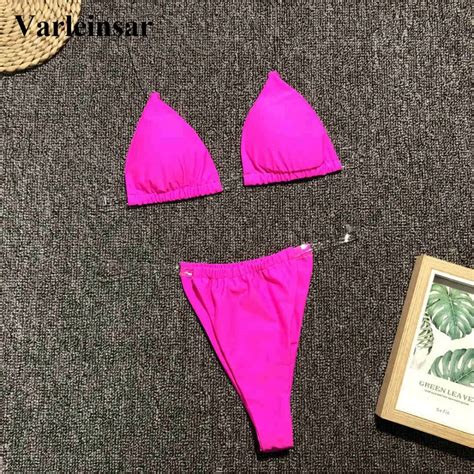 Aliexpress Buy 5 Colors Sexy Tiny Bikini 2019 Women Swimwear