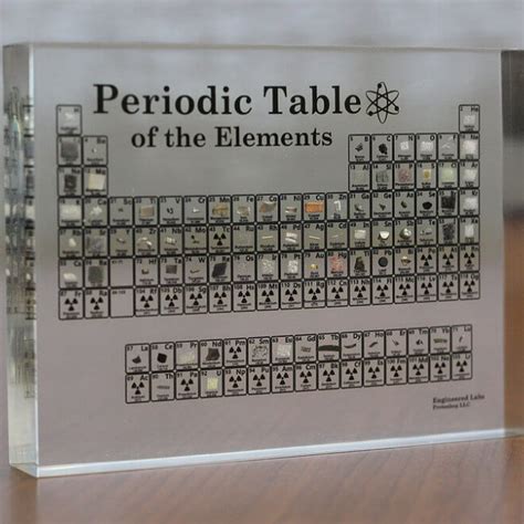 Acrylic Periodic Table Display Periodic Gifts Stem Deck Toys