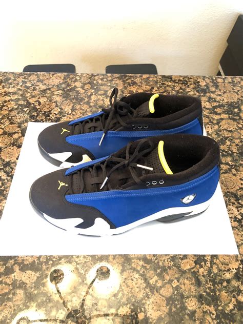 Size Slightly Used Nike Air Jordan Xiv Low Retro Laney Royal