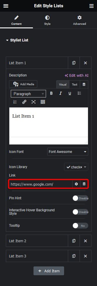 How To Add A Custom Link To Each Elementor Icon List The Plus Addons