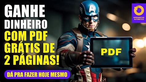 Ganhe Dinheiro No Autom Tico Um Pdf De P Ginas Youtube