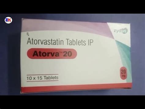 Atorva 20 Tablet Atorvastatin Tablet Atorva 20mg Tablet Uses