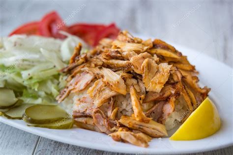 Turkish Chicken Doner Kebab With Rice Stock Photo Alp Aksoy 126113280