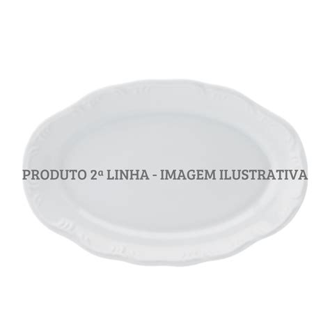 Travessa Rasa Oval 28cm Porcelana Schmidt Mod Pomerode 2 LINHA 114