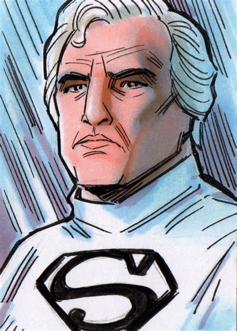 Superman Jor El Sketch Card In Tim Shinn S Tim Shinn Sketch Cards