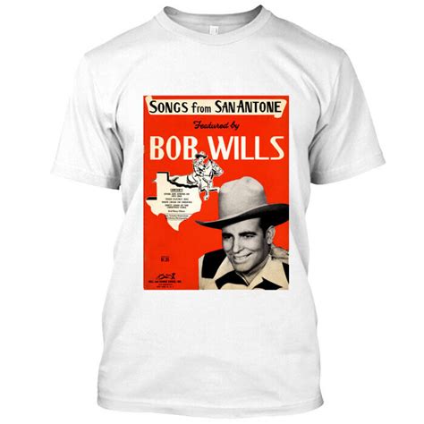 New Nwt Custom Bob Wills T Shirt Mens White T Shirt Size L Ebay