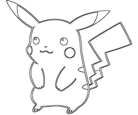 Pikachu Coloring Page Printable