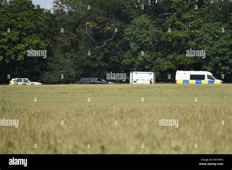 Searches Of A Farmers Field In Connection With The Murder Of Estate