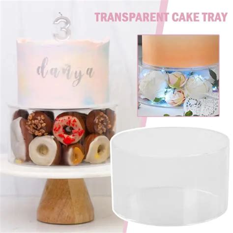 ACRYLIC FILLABLE CLEAR Tier Cake Separator Cake Stand Y0C8 A6 N3U7