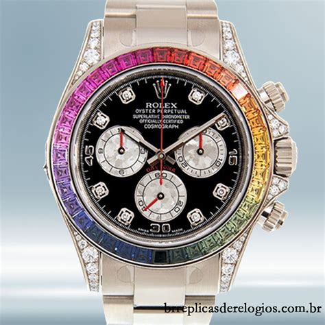 Rolex Daytona Rbow Mm Masculino Pulseira De Ostra Tom Prata