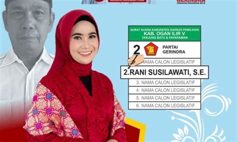 Perempuan Cantik Dan Tangguh Caleg Gerindra Dapil Rani Susilawati