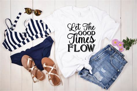 Let The Good Times Flow Svg Graphic By Digital Design Shop Bd