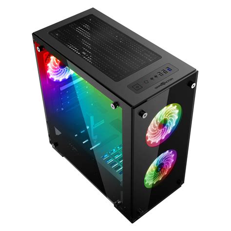 Gabinete Game Factor Csg 550 Rgb Micro Atx Mini Itx Panel Lateral Y