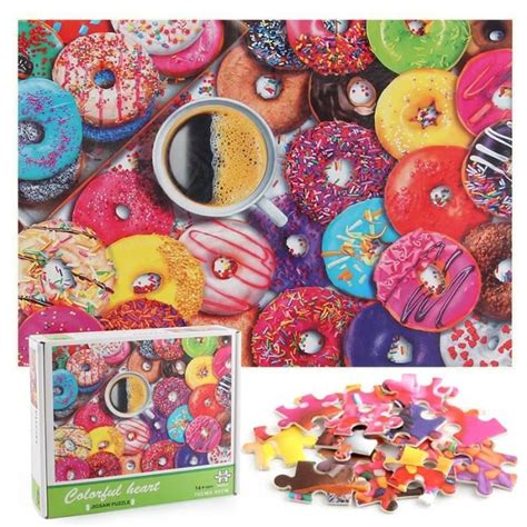 Casse Tete Craze T Xzf Pi Ces Paissir Papier Puzzle Donuts G Teau