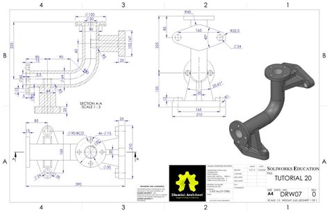 SolidWorks Practice Desenho técnico Desenho