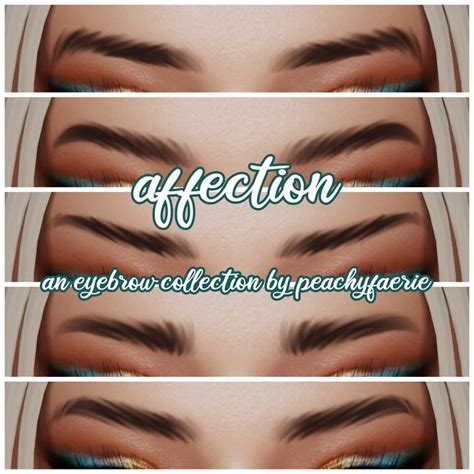 Affection An Eyebrow Collection By Peachyfaerie Peachyfaerie The