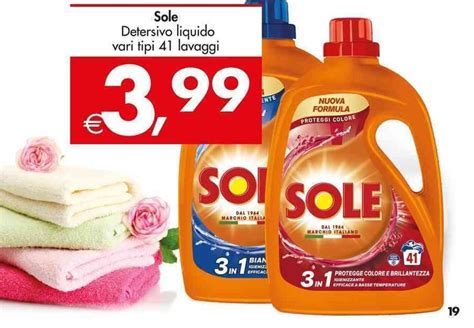 Sole Detersivo Liquido Vari Tipi Lavaggi Offerta Di Deco Supermercati