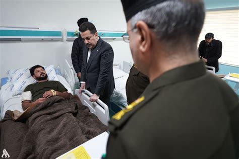 Prime Minister Mohammed S Al Sudani S Visit To Service Members Wounded