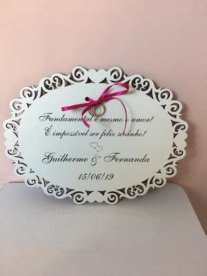 Placa Arabesco Para Casamento Mdf Branco Frase 2 Elo7