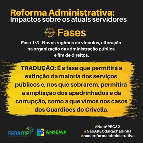 Reforma Administrativa Impactos Sobre Os Atuais Servidores Fase