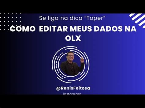 Como Editar Meus Dados Na Olx Youtube