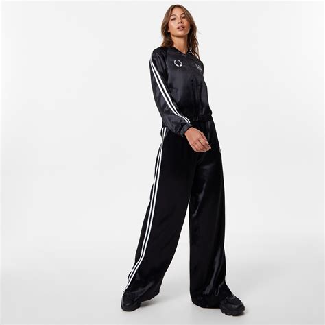 Everlast Satin Wide Leg Trouser Black Sportsdirect