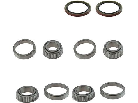 Front Inner And Outer Wheel Bearing And Seal Kit Piece Compatible