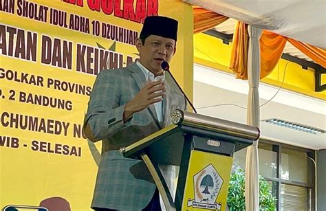 DPD Partai Golkar Jabar Gelar Salat Idul Adha 1445 H Dan Sembelih 13