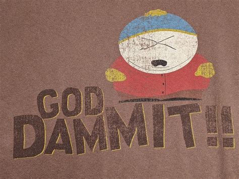 South Park T Shirt Cartman ‘god Dammit Comedy Central 2005 Mens Size Large Ebay