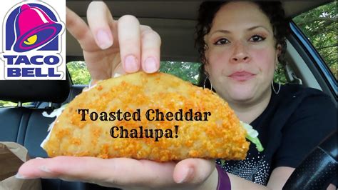 Taco Bell Toasted Cheddar Chalupa Mukbang 🌮🌮🌮 Youtube