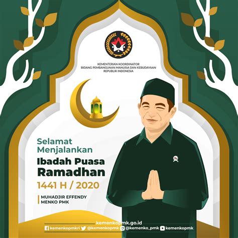 Poster Selamat Menunaikan Ibadah Puasa Sketsa