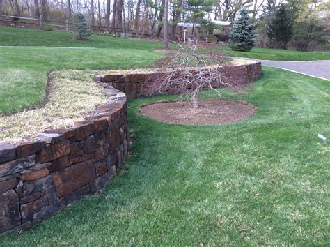 Dry Stack Walls From Stone Harvested From The Property Garden