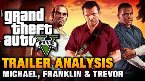 Gta 5 Michael Franklin Trevor Trailer Analysis [complete] Youtube