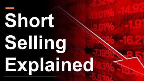 What Is Short Selling Shorting Explained Simply YouTube