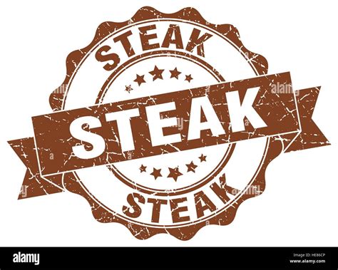 Steak Stamp Sign Seal Stock Vector Image Art Alamy