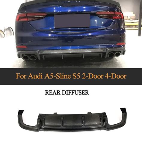 Rear Diffuser For Audi A5 S Line S5 Sport 2017 2018 2 Door 4 Door Non Standard Carbon Fiber