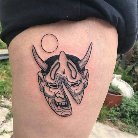 30 Oni Mask Tattoo Ideas Trending Drawings 100 Tattoos