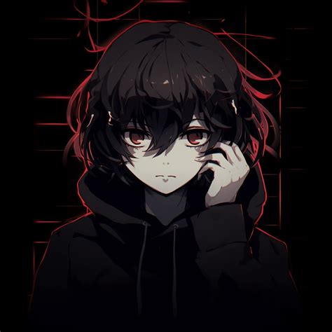 Anime boy with glowing red - Dark Aesthetic Anime PFP Collection (@pfp ...