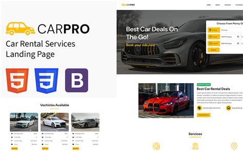 Carpro Car Rental Landing Page 397853 TemplateMonster