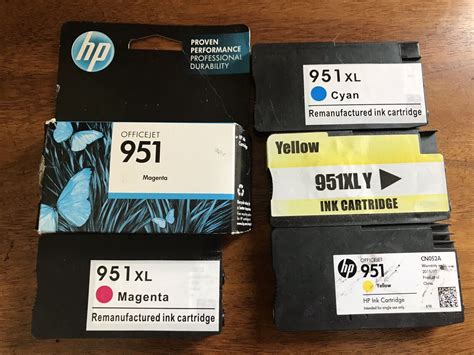 Hp 951 Color Ink Cartridges 5 Of Them Ebay