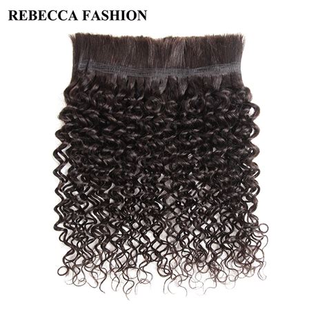 Rebecca No Weft Peruvian Remy Human Hair Crochet Braids Bulk Pcs