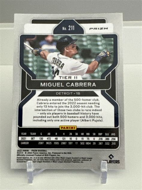 Panini Prizm Baseball Red White Blue Prizm Miguel Cabrera