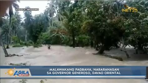 Malawakang Pagbaha Naranasan Sa Governor Generoso Davao Oriental