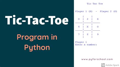 Tic Tac Toe Program In Python Output Youtube