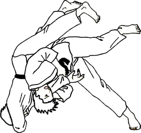 Coloriage Du Sport Judo Jeux Olympiques T T Te Modeler