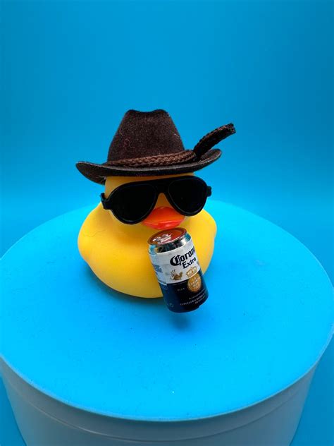 Drinking Buddy Beer Duck Rubber Ducks Unique And One Of A Kind Etsy