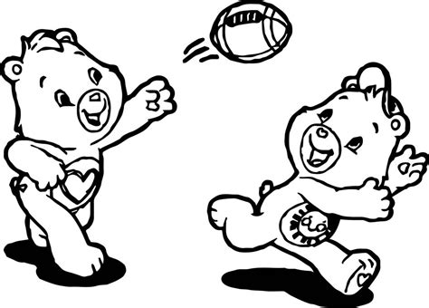 Care Bears Catch Ball Adventures In Care A Lot Coloring Page