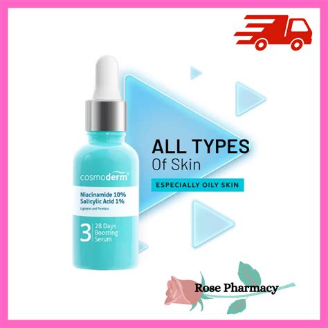 Cosmoderm Niacinamide Salicylic Acid Days Boosting Serum Ml